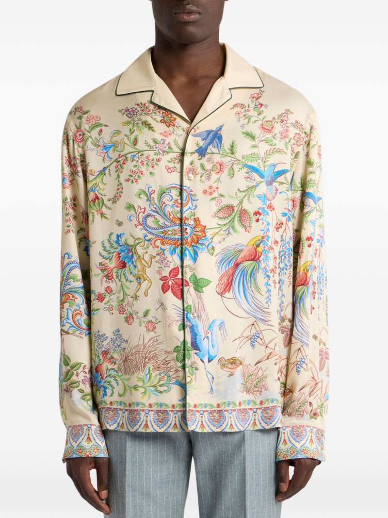 Etro twill bowling shirt outlook