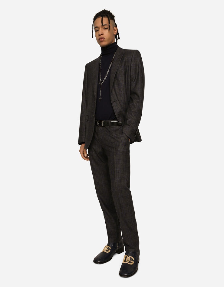 Single-breasted glen plaid Martini-fit jacket - 5