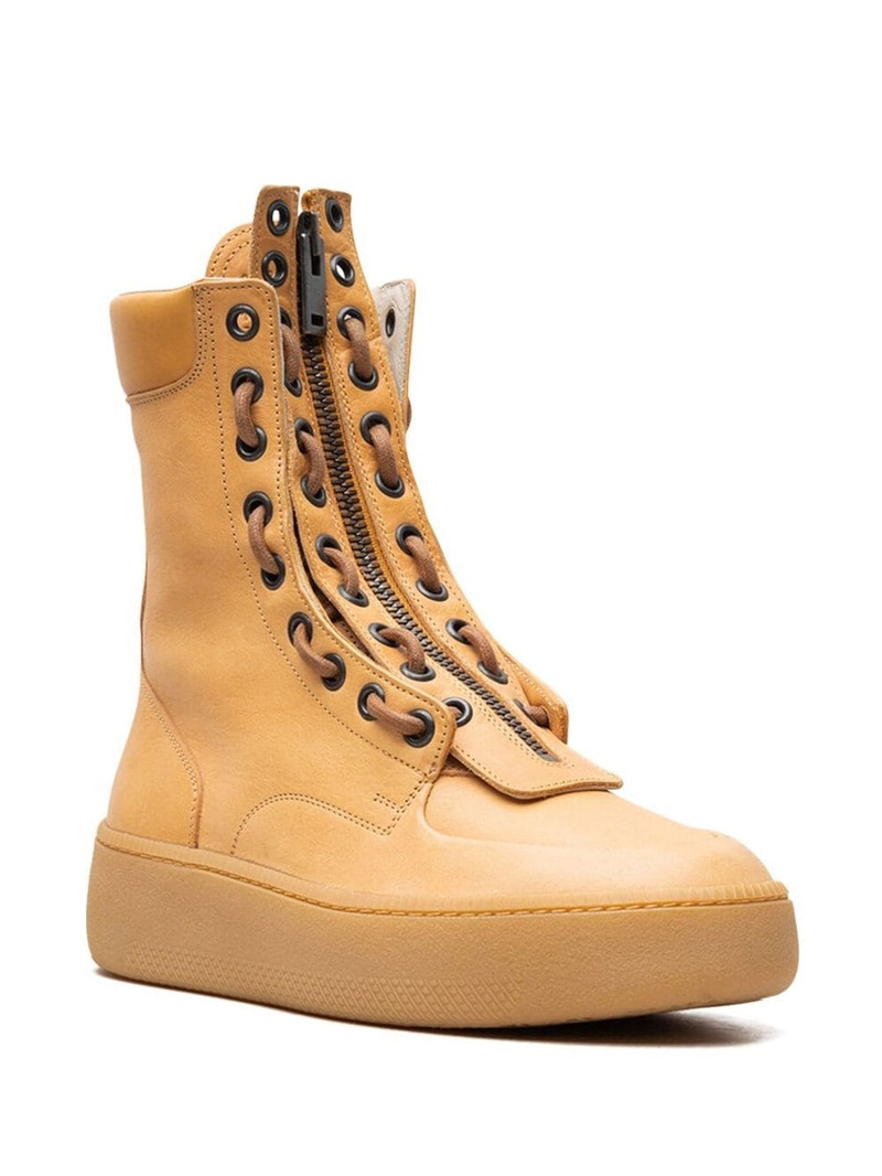 Maison Margiela Zippered leather boots outlook