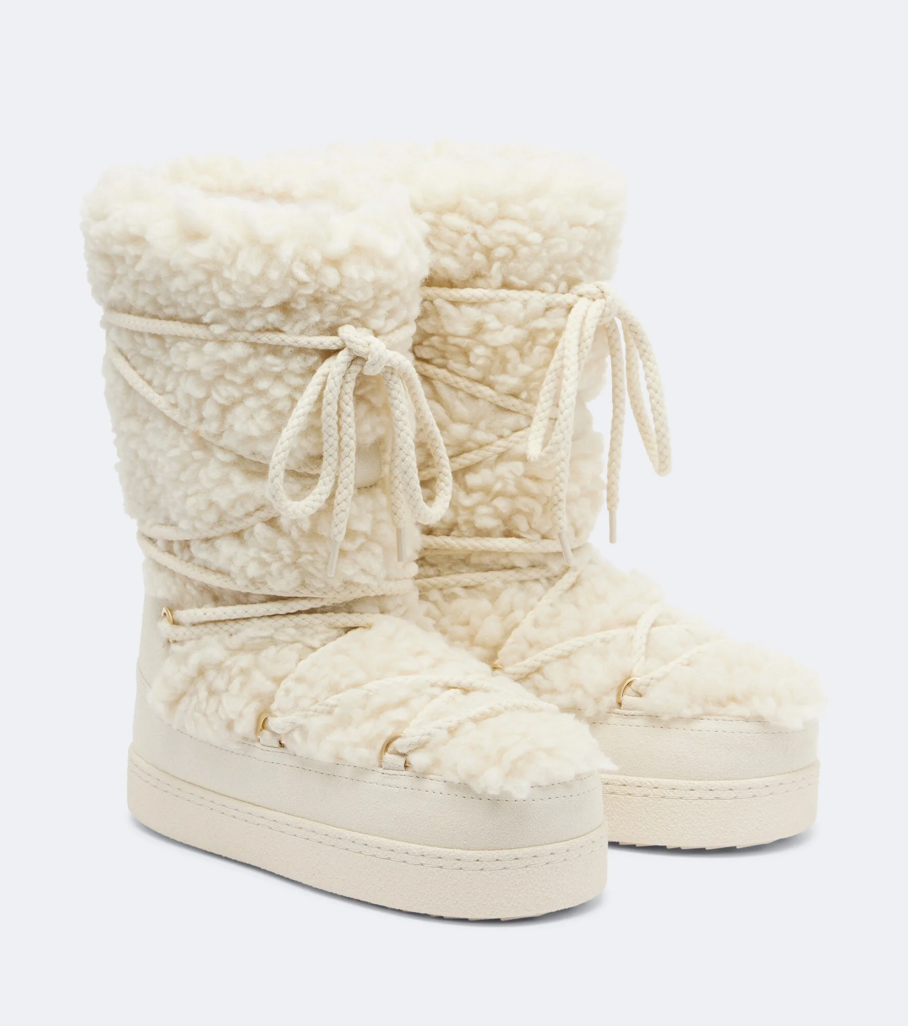 Teddy shearling knee-high boots - 1
