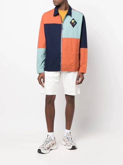 PUMA colour-block zipped shirt jacket outlook