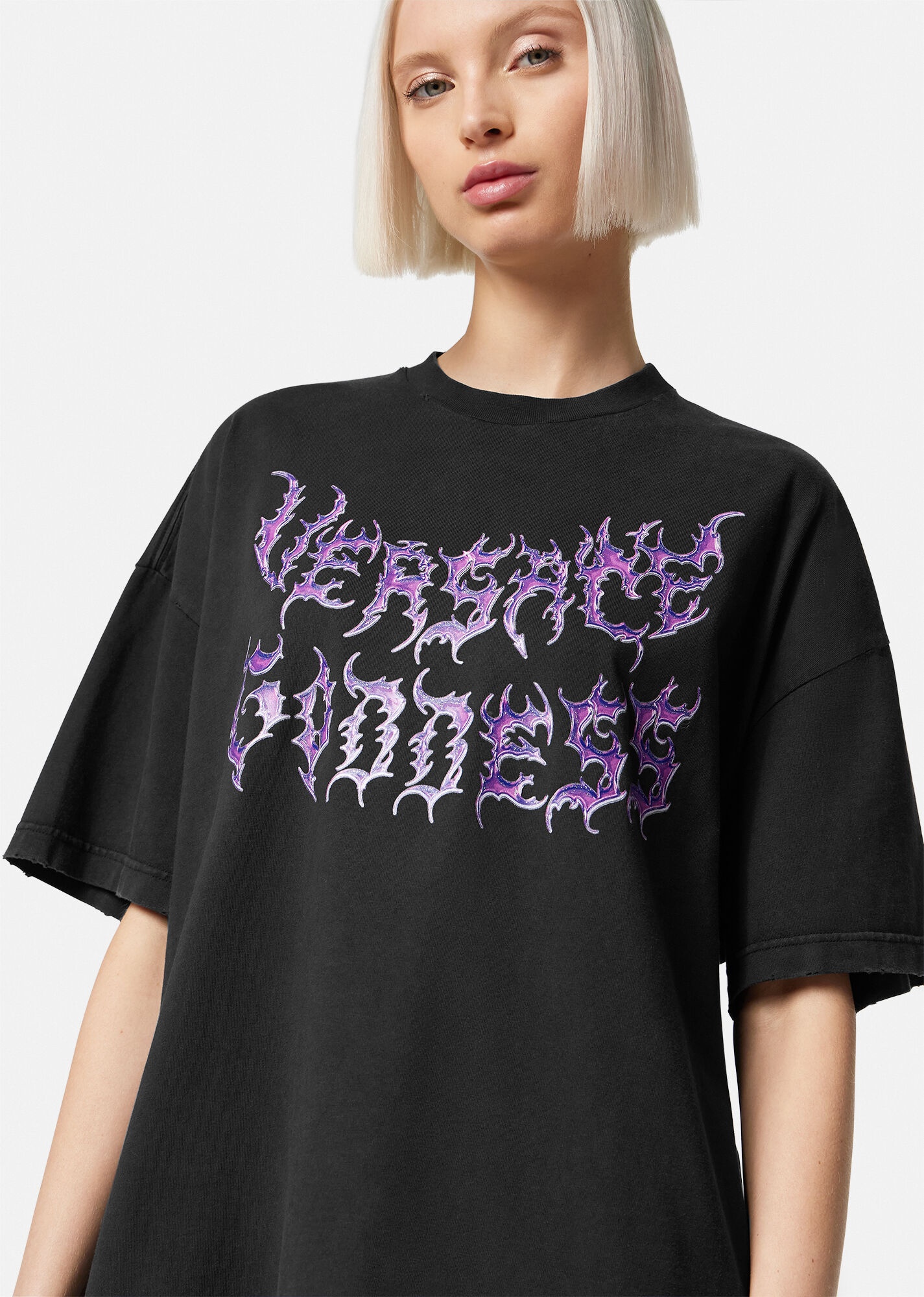 VERSACE Versace Goddess Oversized T-Shirt | REVERSIBLE