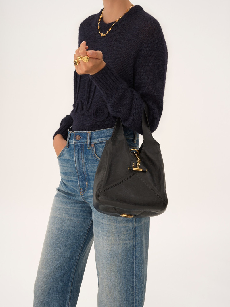 Chloé SMALL CHLOÉ BALLOON BAG IN GRAINED LEATHER outlook