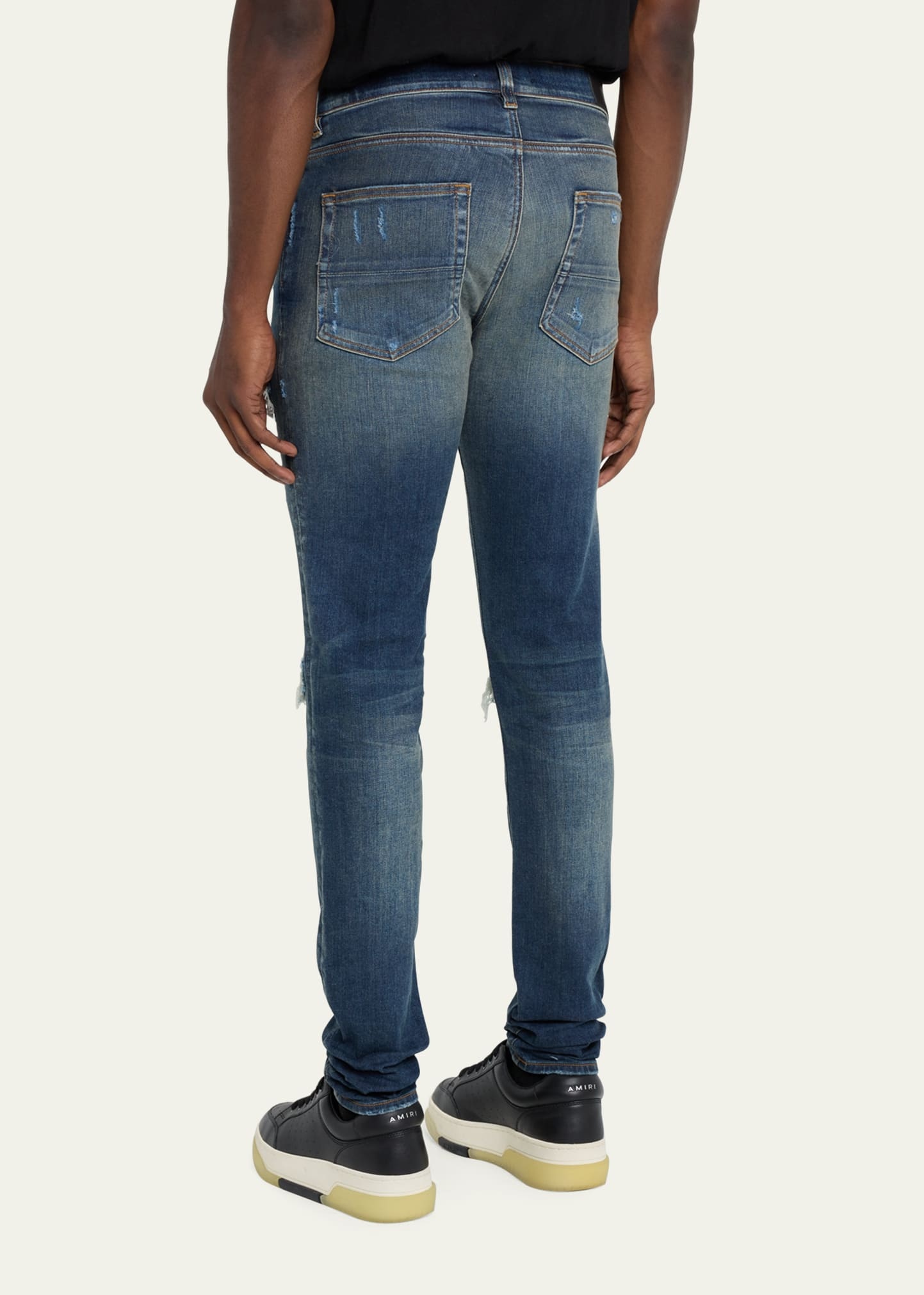 Men's MX1 Destroyed Skinny Jeans - 3