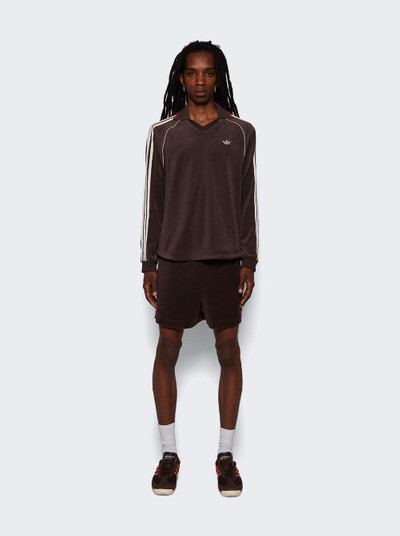 adidas X Wales Bonner Classic Twill Shorts Dark Brown outlook