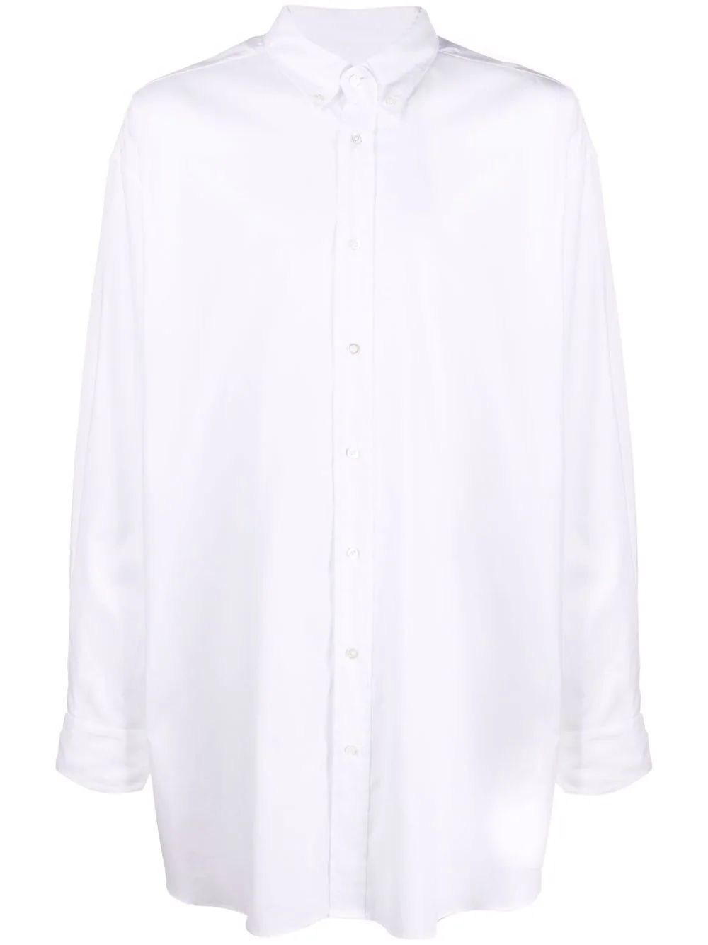 long-length button-up shirt - 1