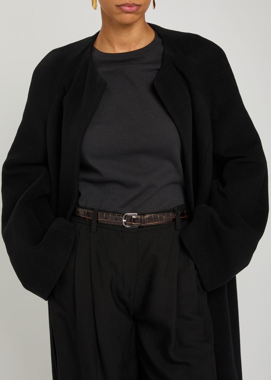 Toteme Crocodile-effect Leather Belt - 2