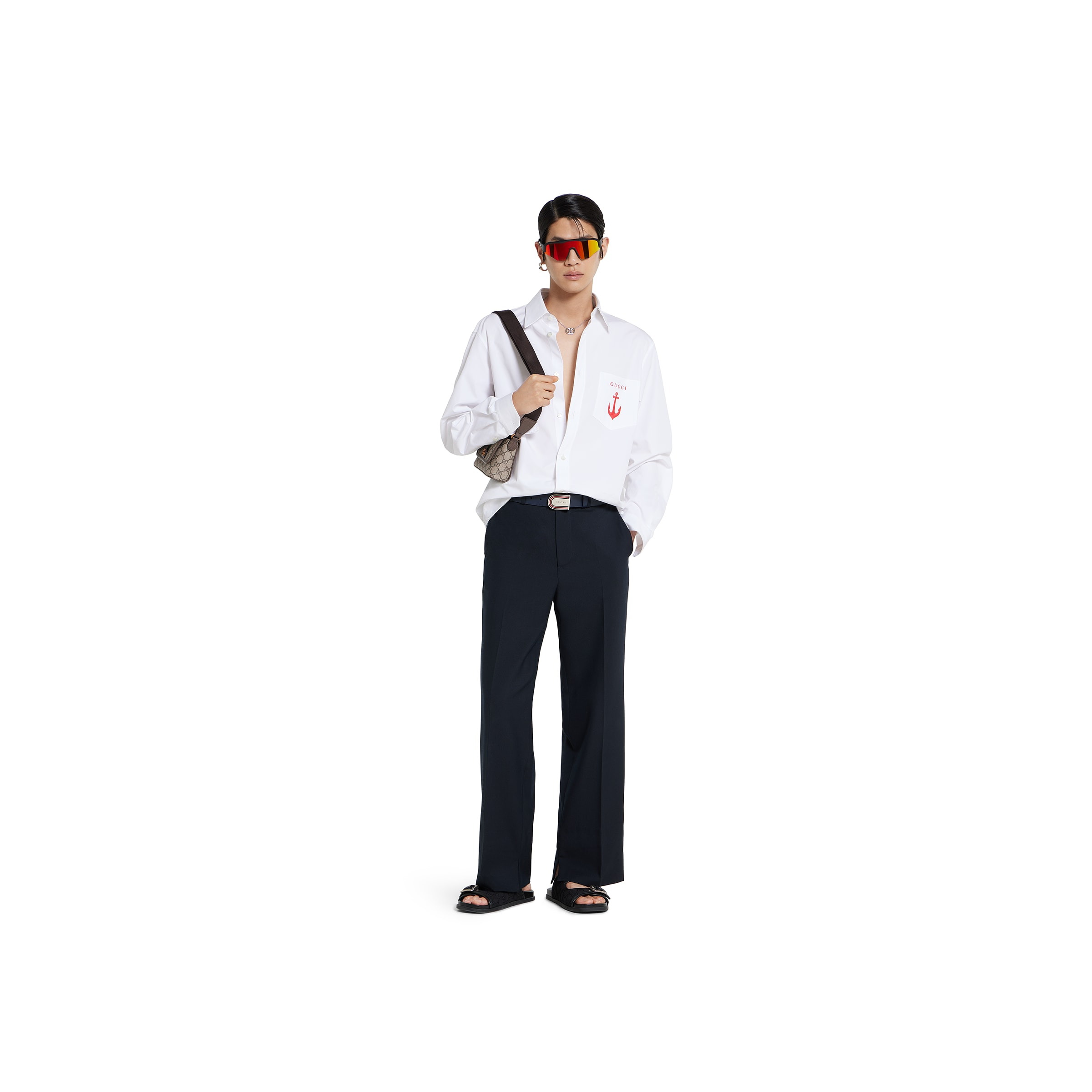 Wool pant with selvedge detail - 2