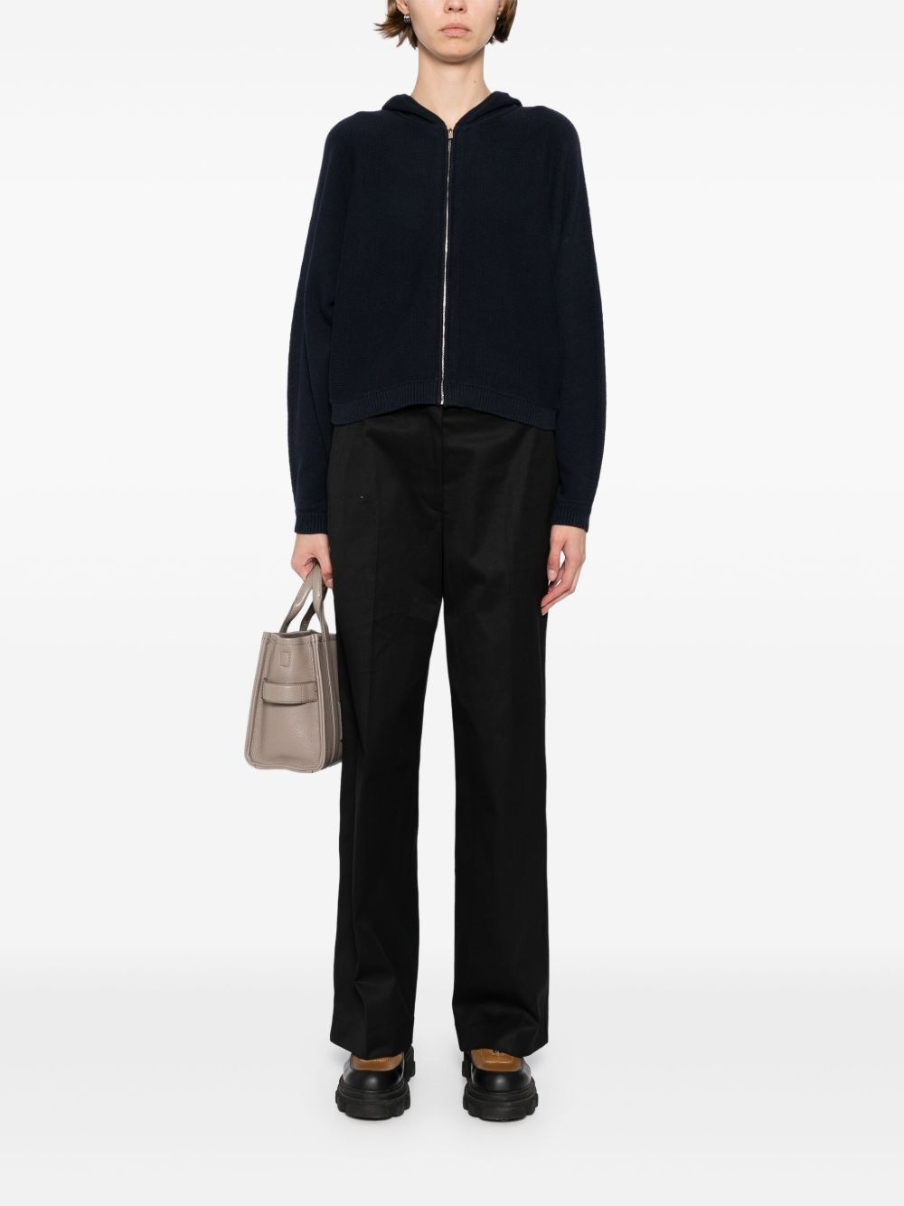 hooded zip-up jacket - 2