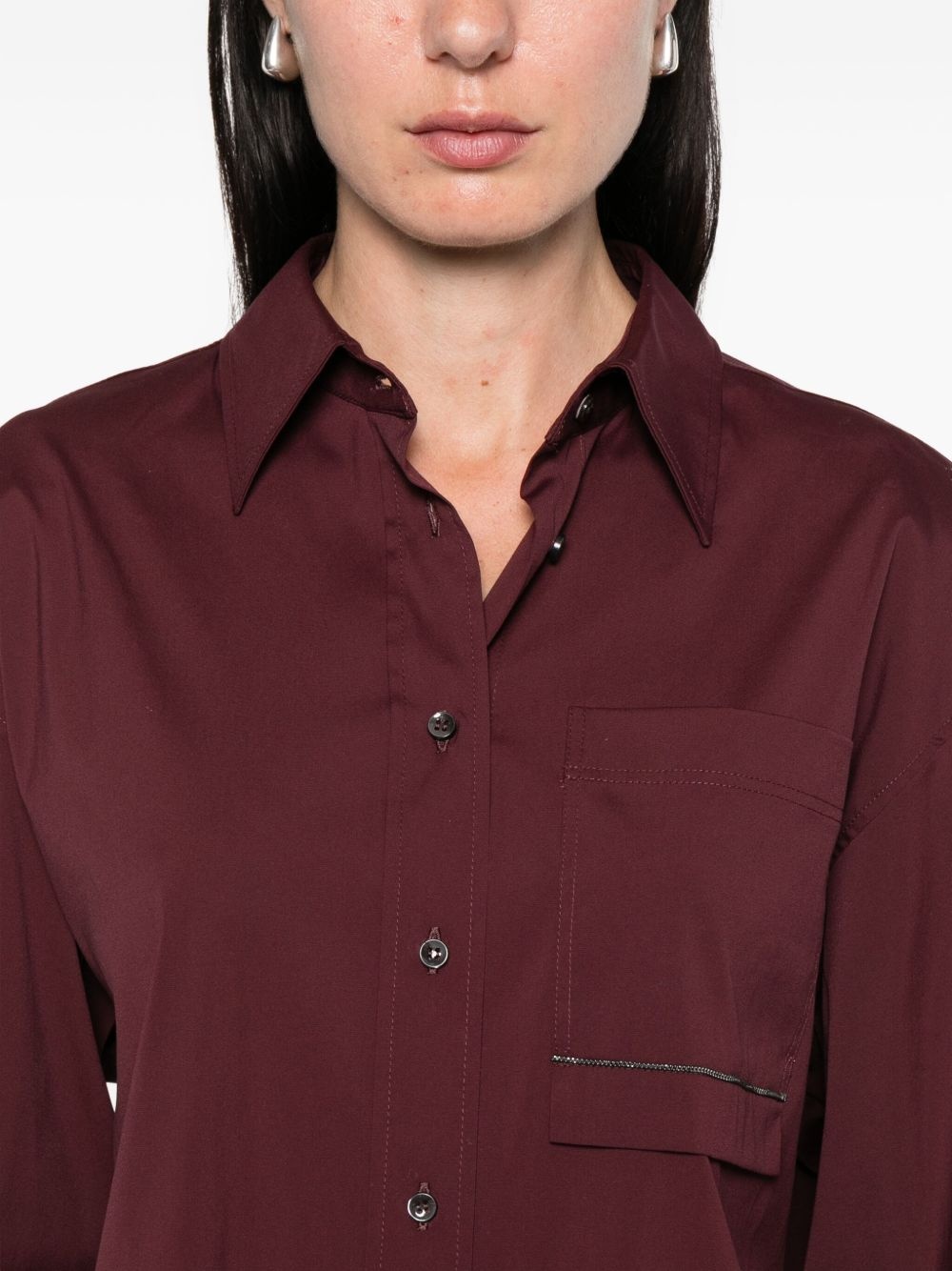 Monili chain-embellished shirt - 5