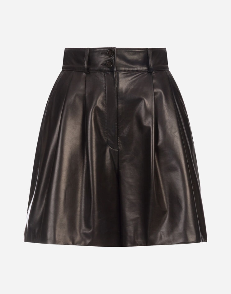 Darted plongé lambskin shorts - 3