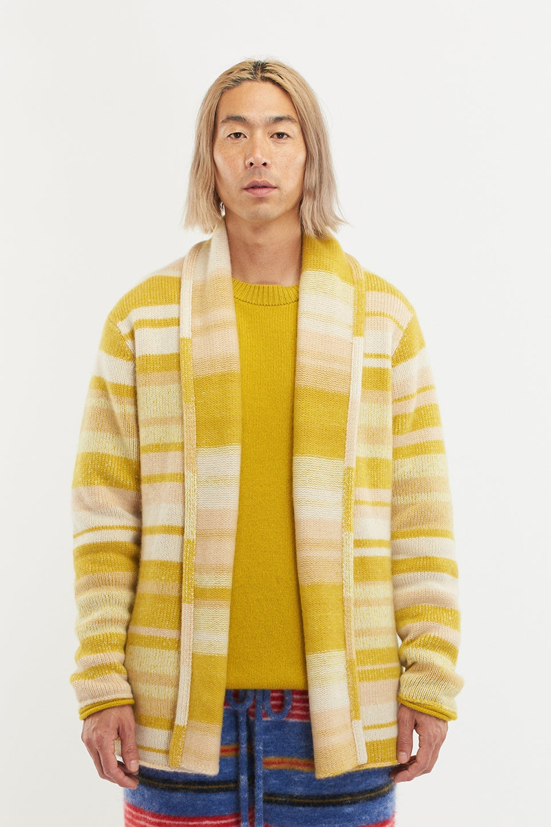 The Elder Statesman STRIPE ITALY SMOKING JACKET outlook
