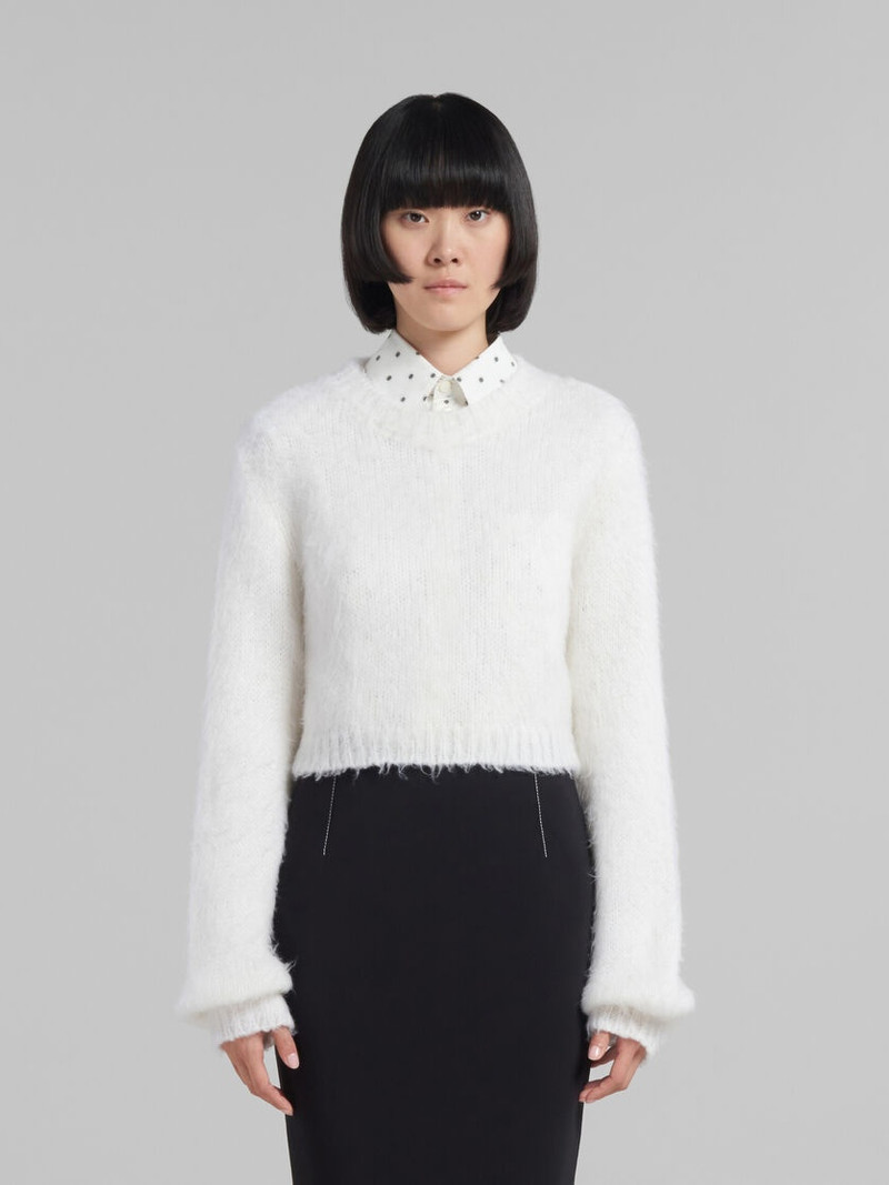 Marni WHITE MOHAIR JUMPER outlook