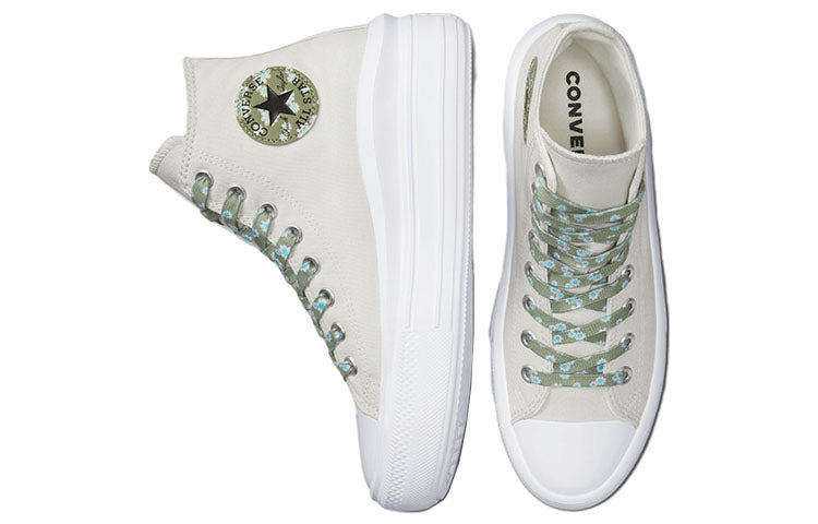 (WMNS) Converse Chuck Taylor All Star Move Platform 'Gray Green' A00838C - 4