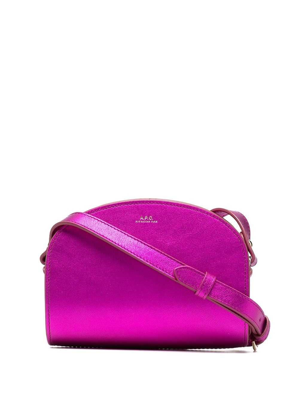 Demi-Lune metallic crossbody bag - 1