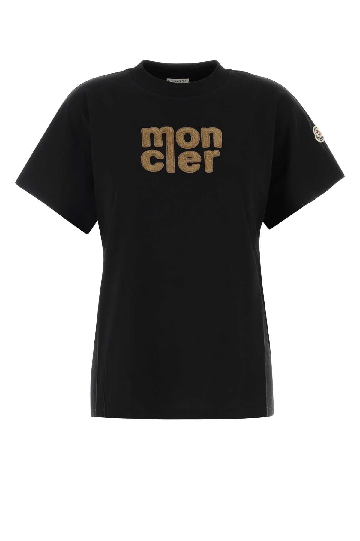Moncler Women Black Cotton T-Shirt - 1