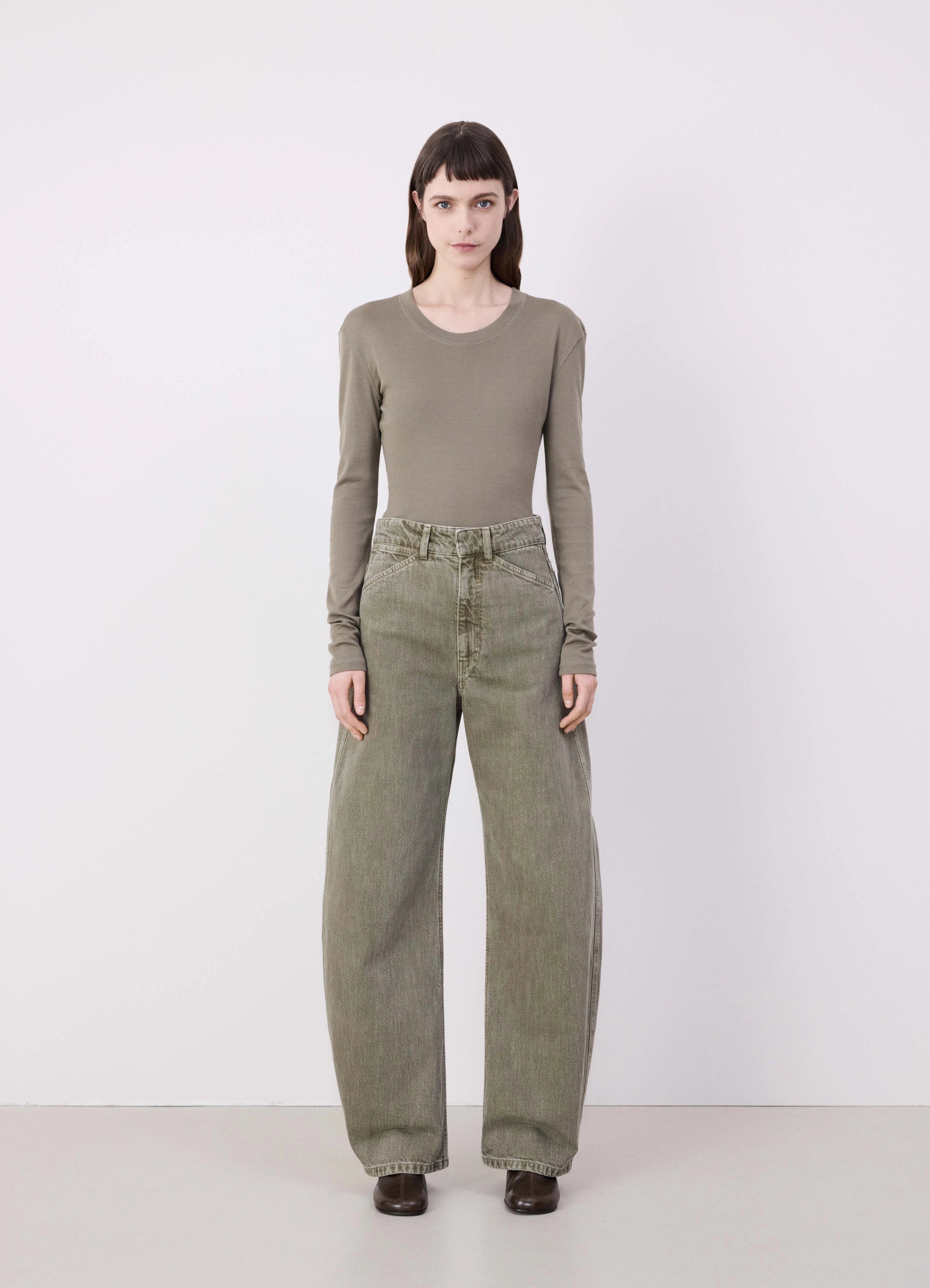 RIB LONG SLEEVE T-SHIRT - 2