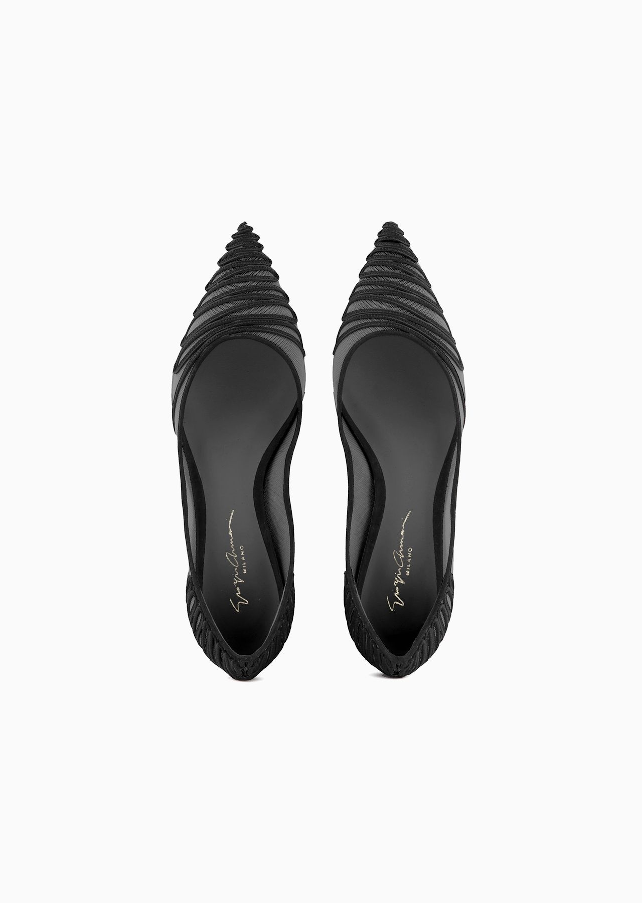 Tulle ballerinas with suede embroidery - 3