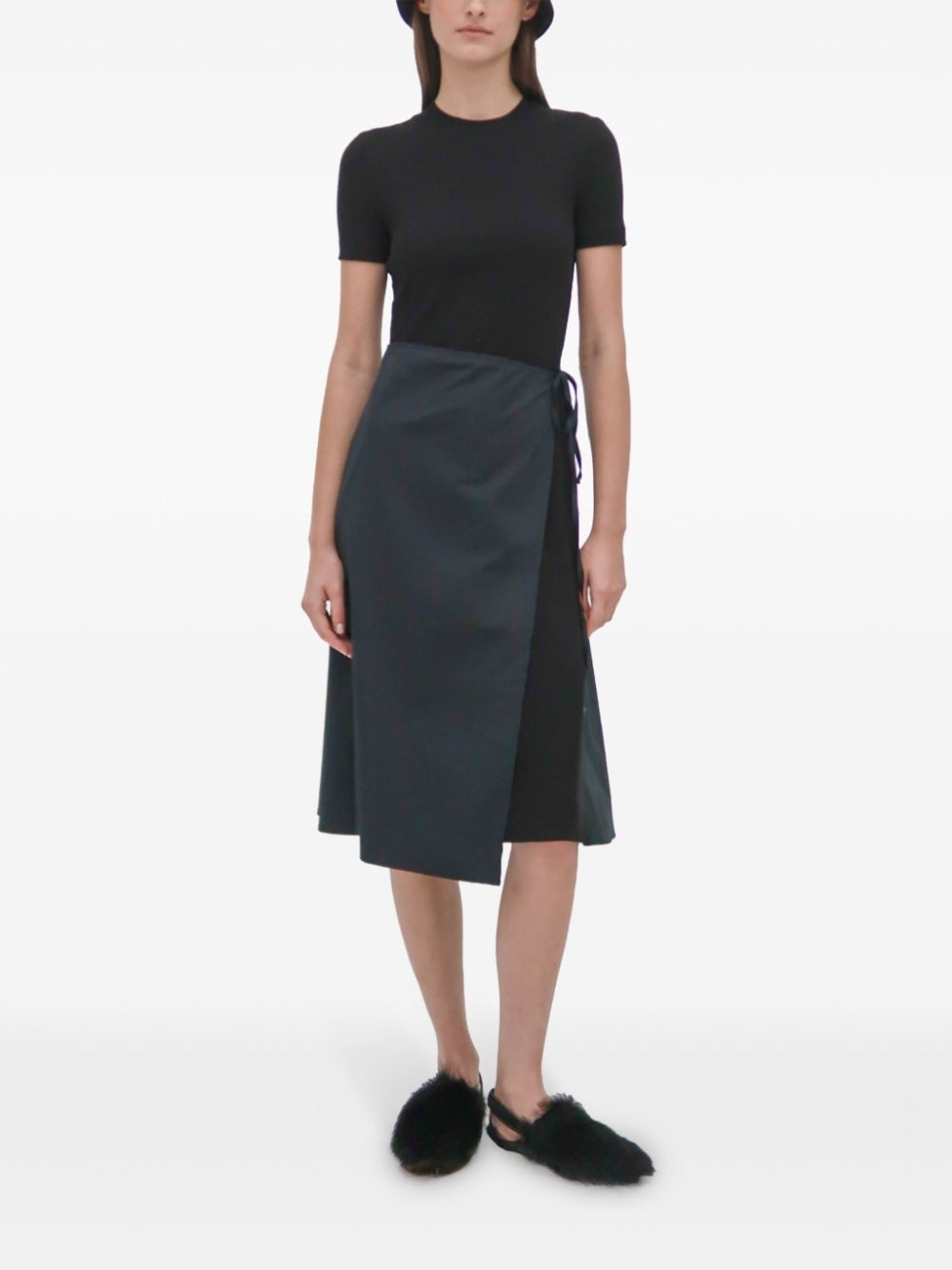 Apron Combo midi dress - 2