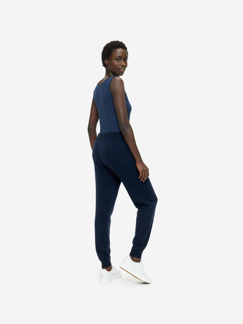 Women's Track Pants Daphne Cashmere Navy - 4