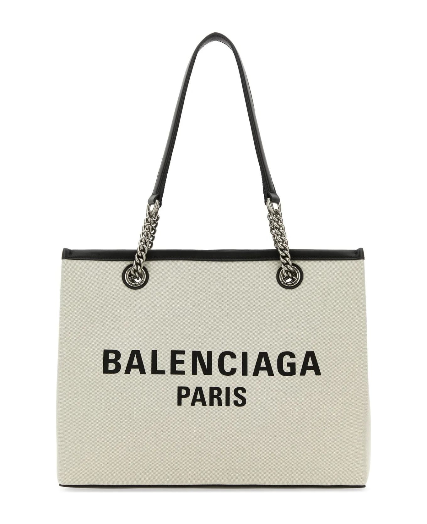 トートバッグ Balenciaga Ivory Canvas M Duty Free Shopping Bag BALENCIAGA Ivory Canvas M Duty Free Shopping Bag | italist