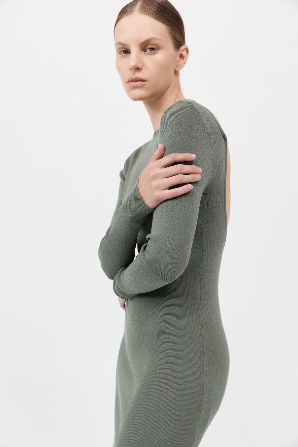 Cut Out Dress - Balsam Green - 3