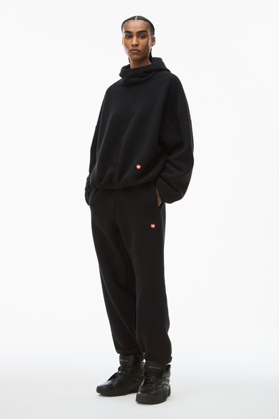 Alexander Wang balaclava hoodie in teddy fleece outlook
