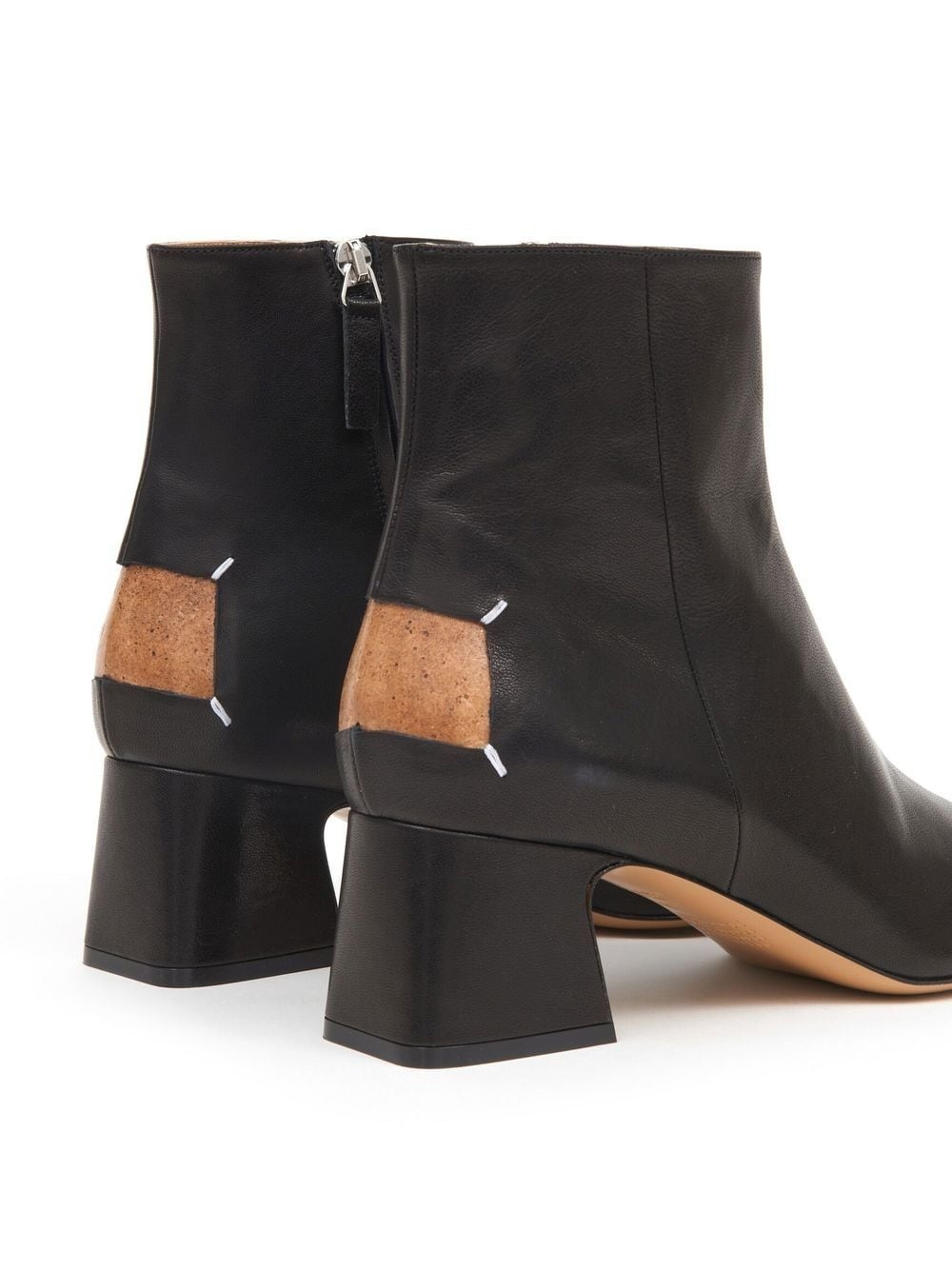 square-toe heeled boots - 5
