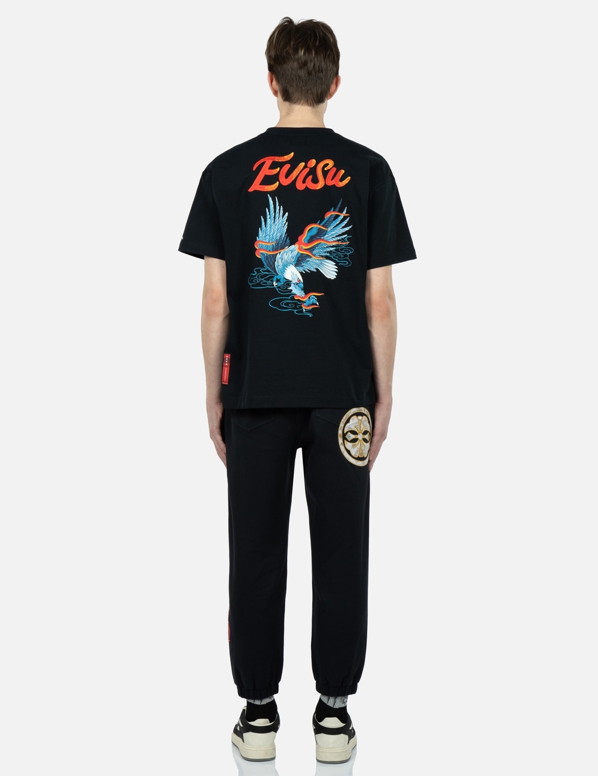BROCADE KAMON APPLIQUÉ SWEATPANTS - 5