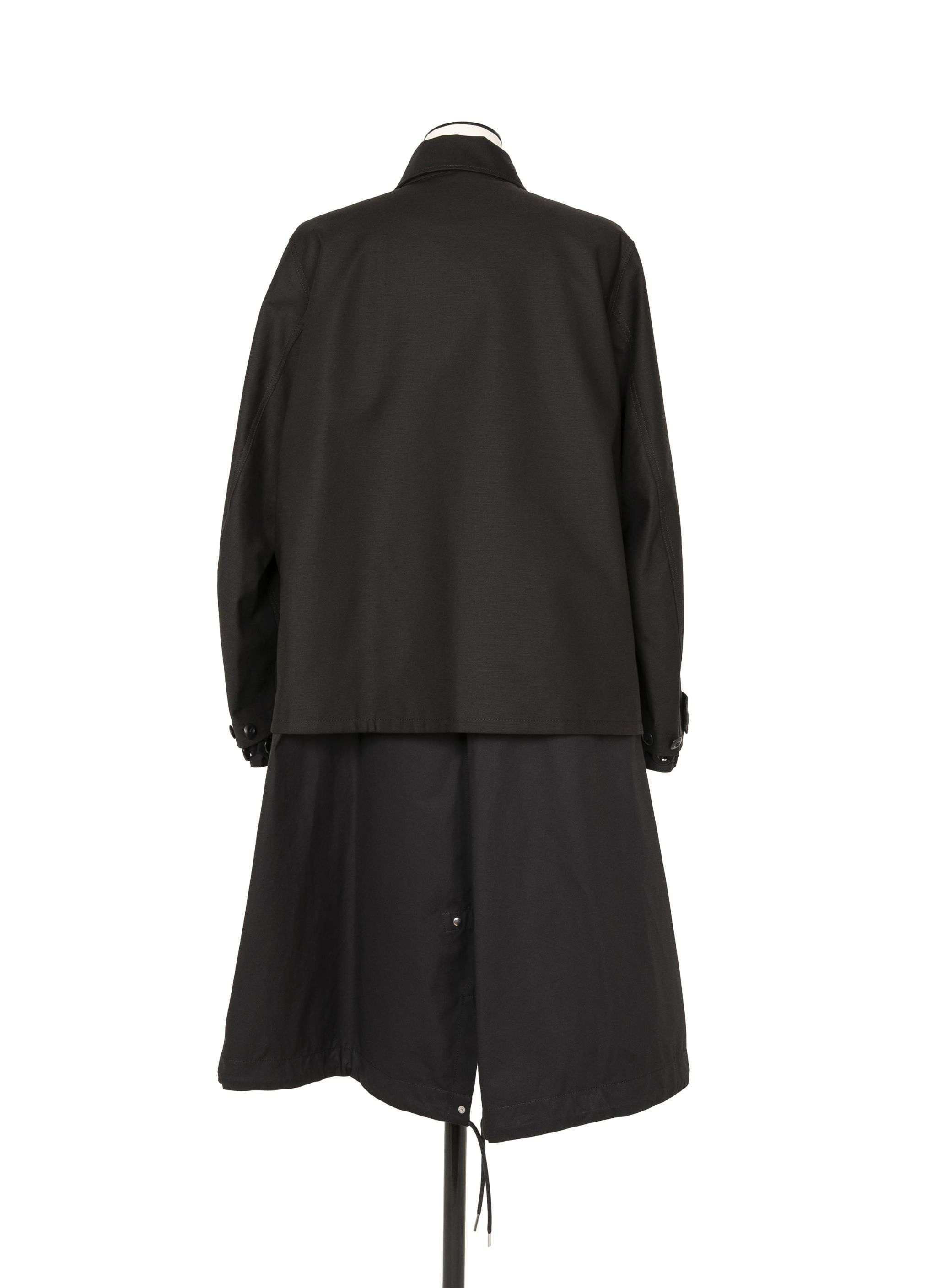 sacai WTAPS Cotton Back Satin Jacket 黒3 WTAPS Cotton Back Satin Jacket | sacai Official Store サカイ