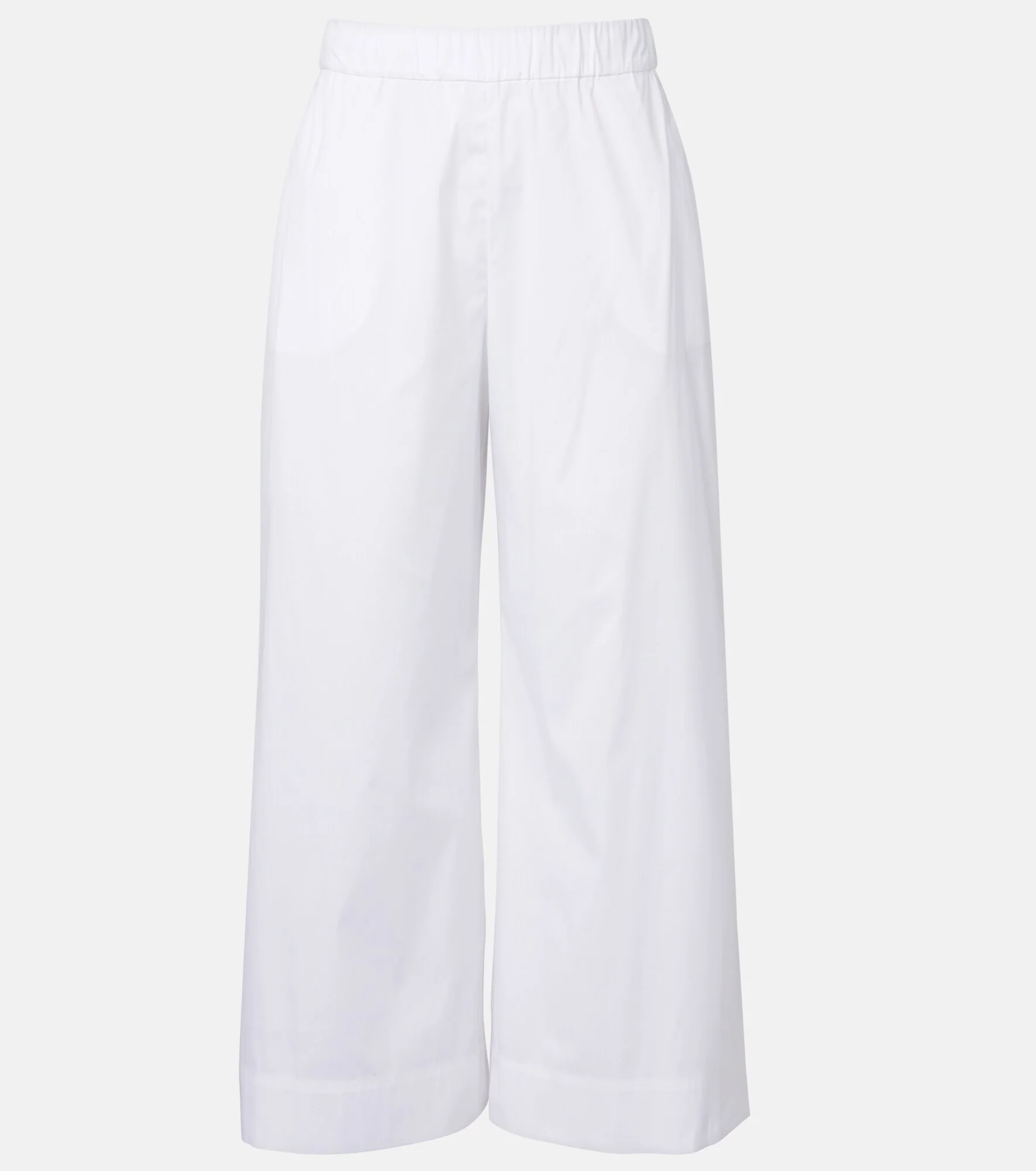 Pece cropped cotton-blend wide-leg pants - 1