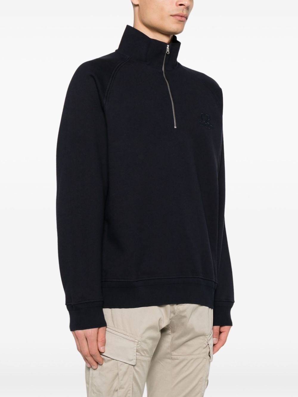 polo-collar sweatshirt - 3