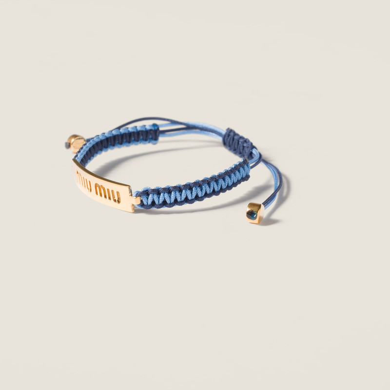 Miu Miu Cotton and metal bracelet outlook