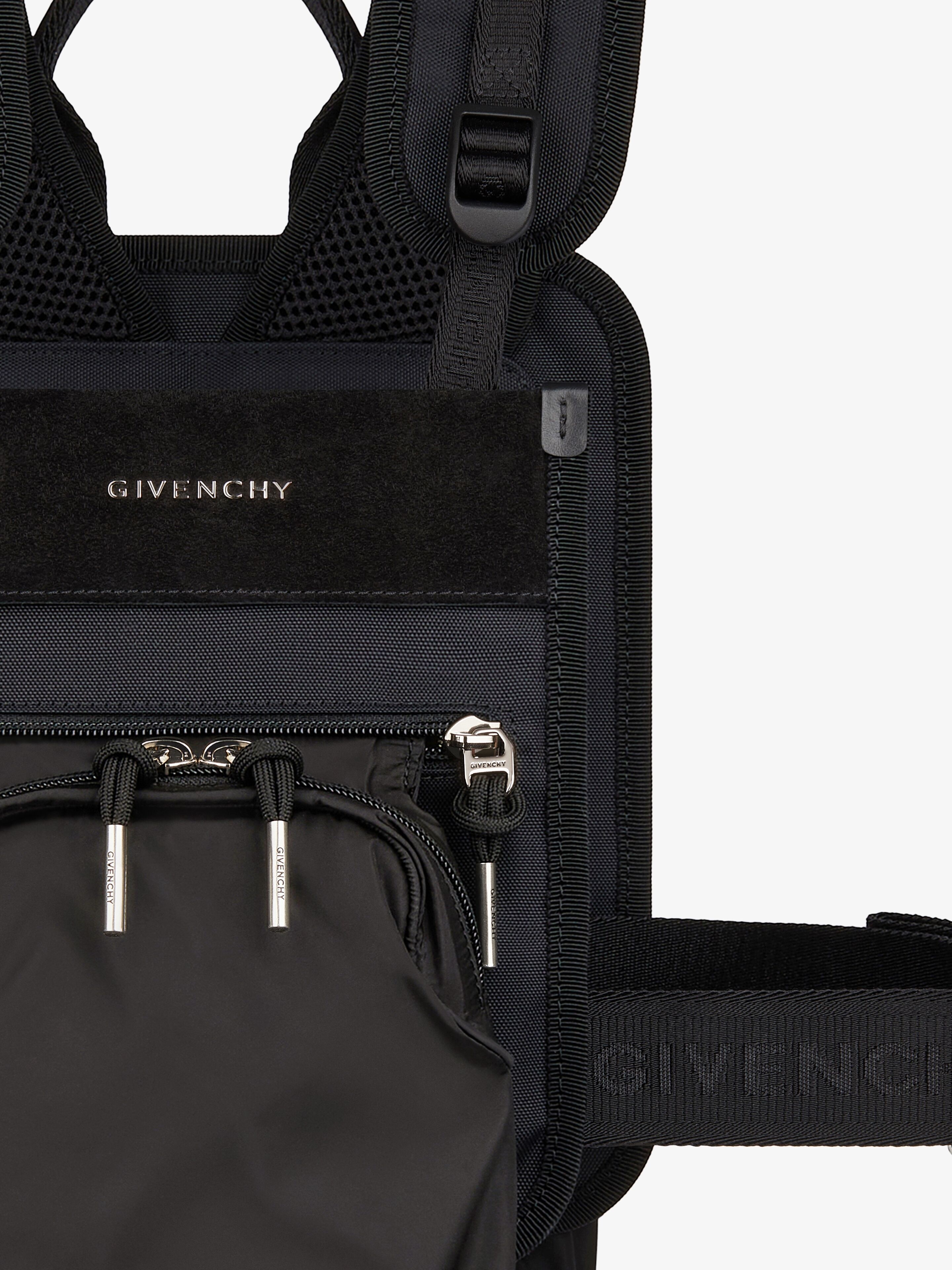 CORSET BAG IN NYLON AND SUEDE - 5