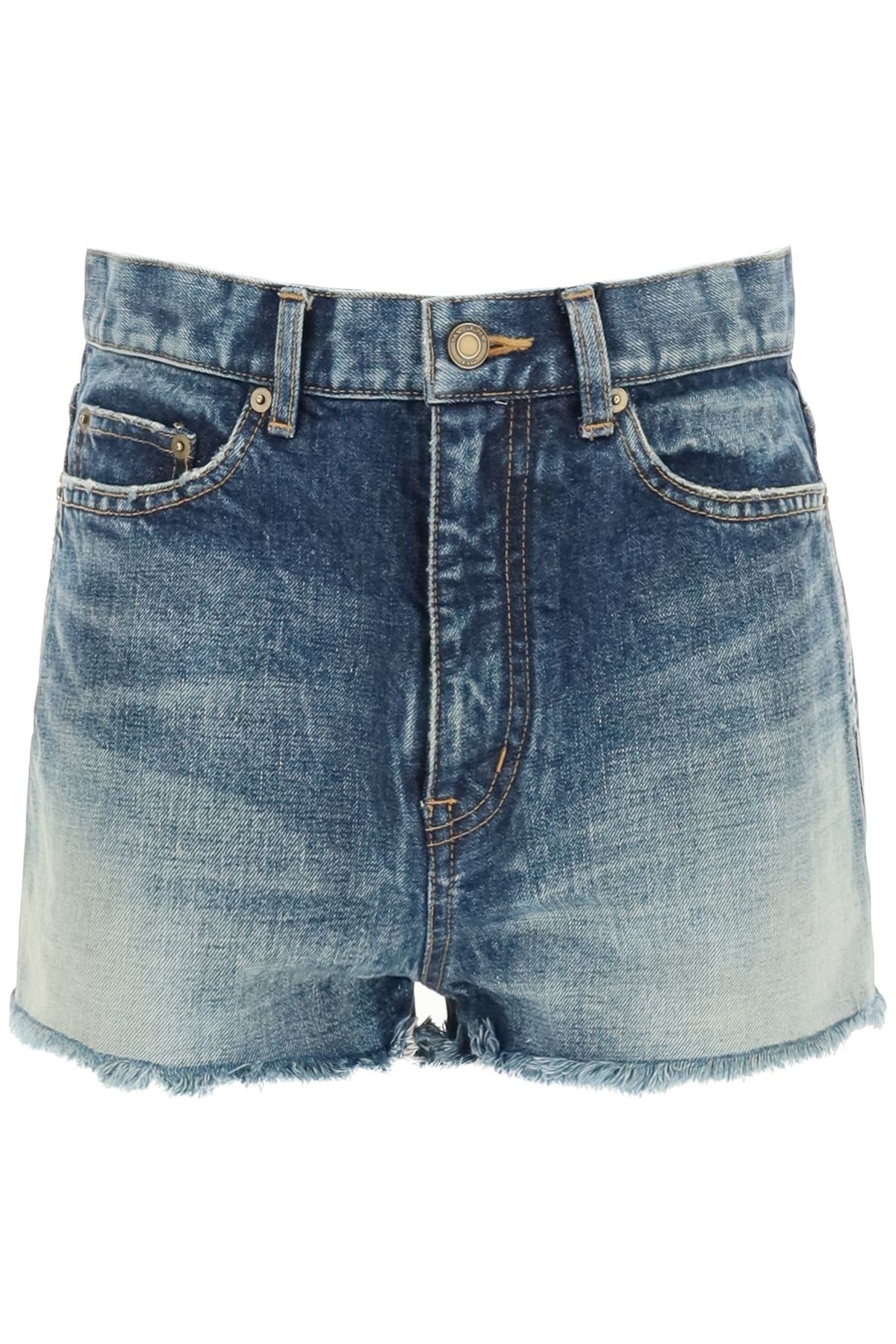 SHORTS IN VINTAGE DENIM - 1