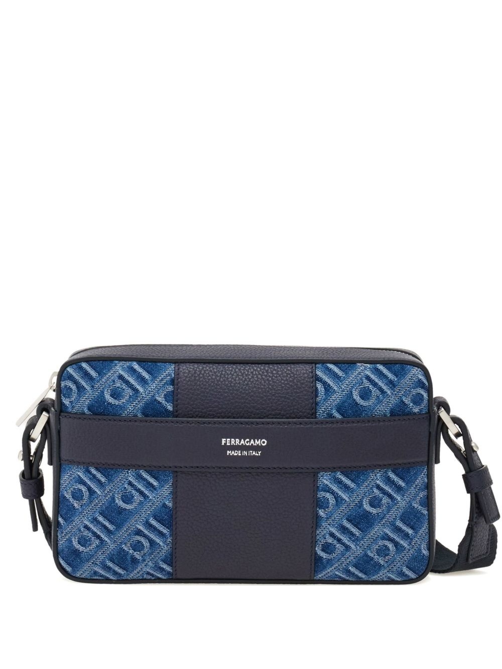 monogram-jacquard shoulder bag - 1