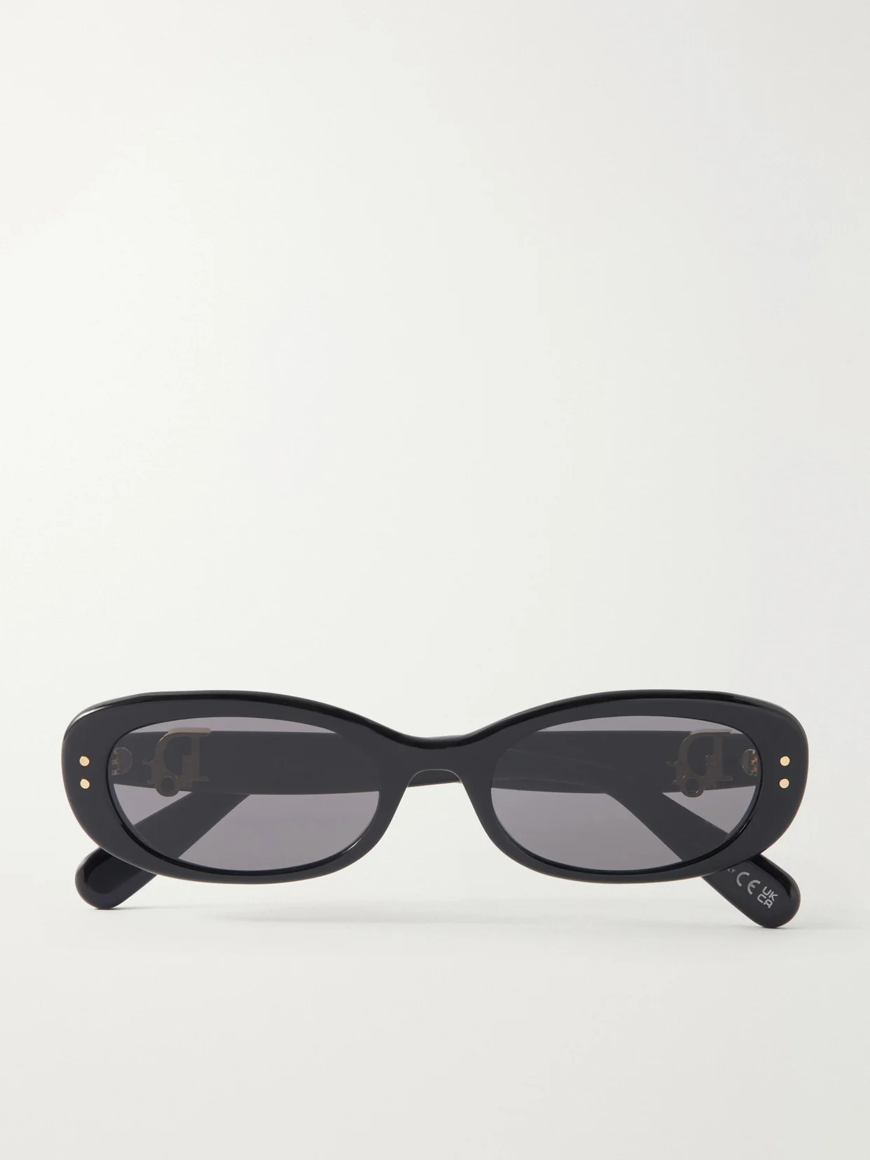 Oval-frame Acetate Sunglasses - 1