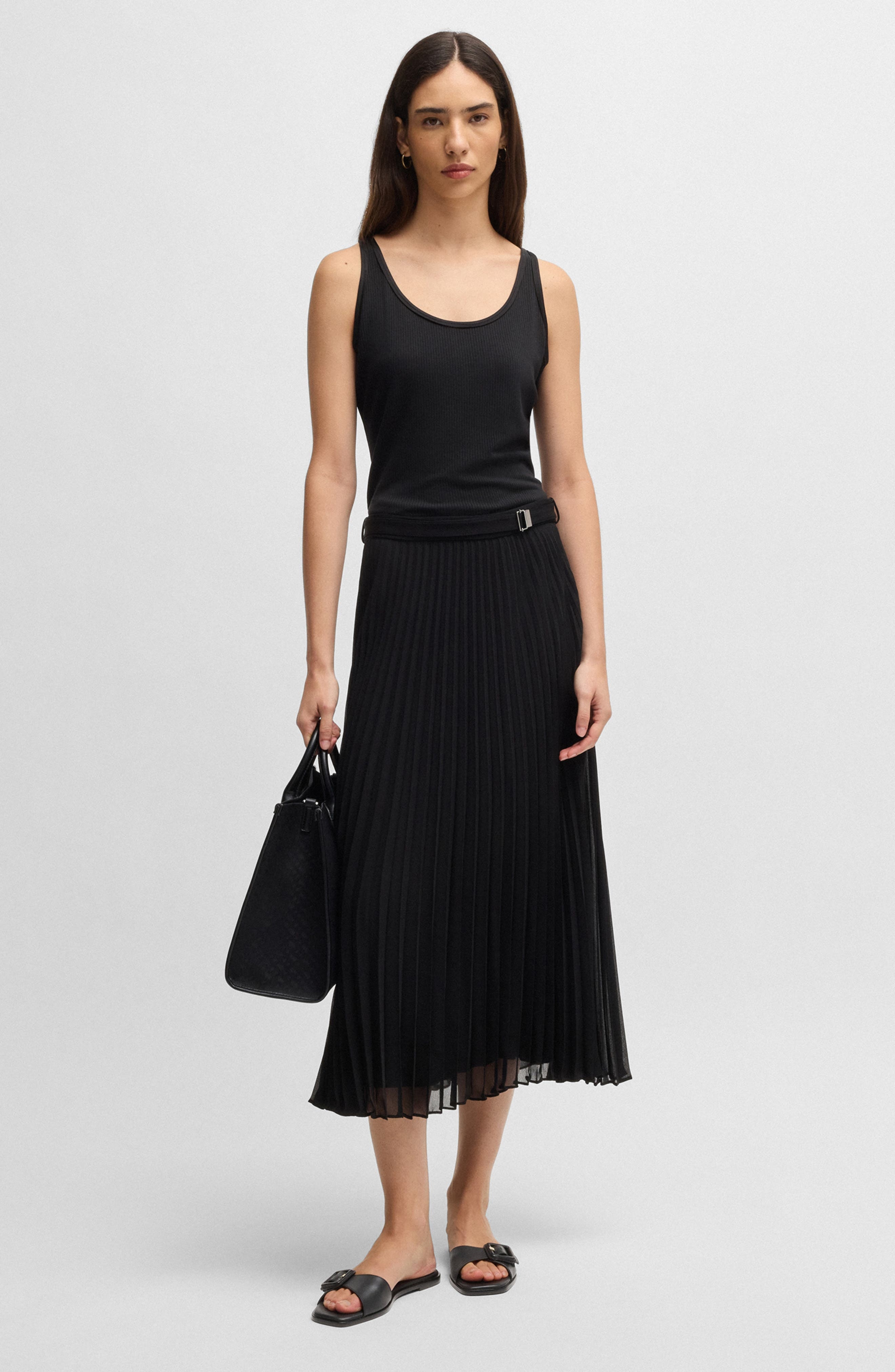 BOSS Charlize Slide Sandal in Black at Nordstrom - 2