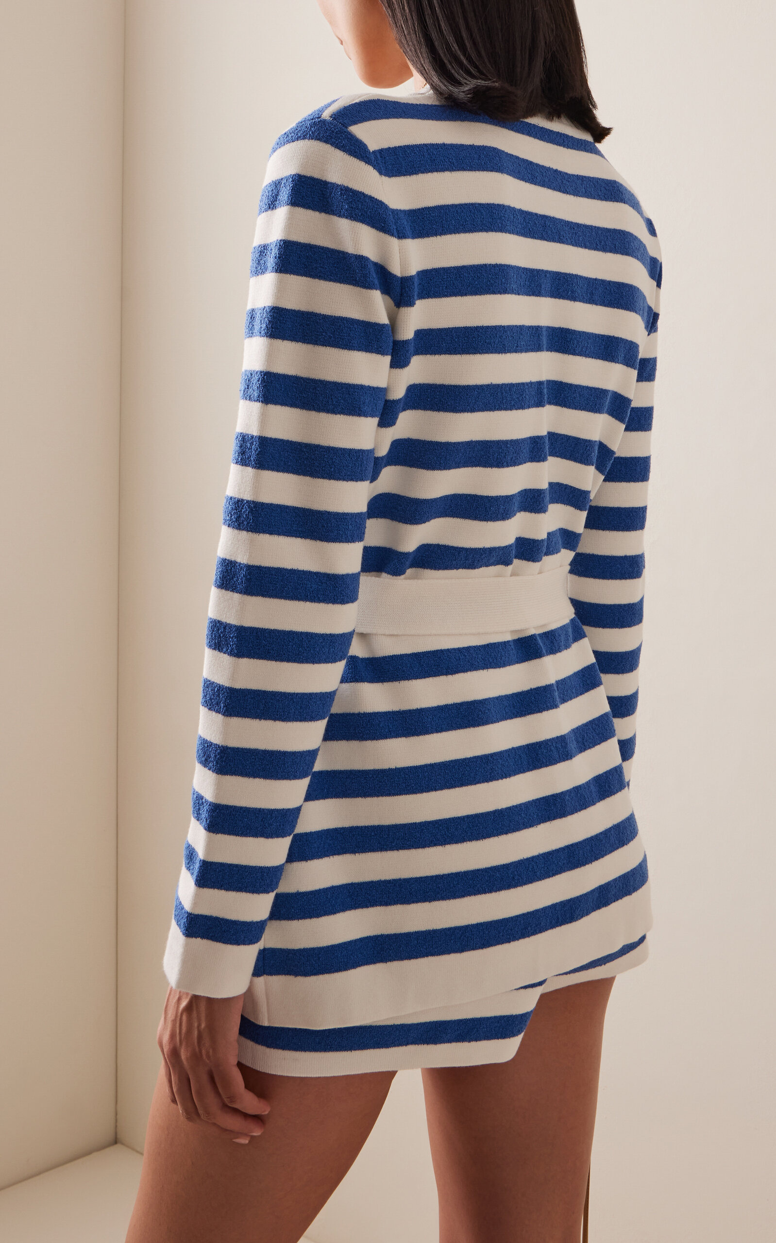 Ari Striped Knit Cardigan blue - 4
