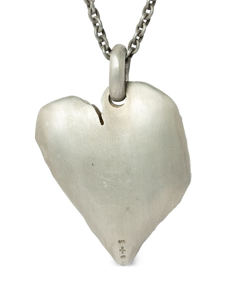 Parts of Four Solid Heart necklace outlook