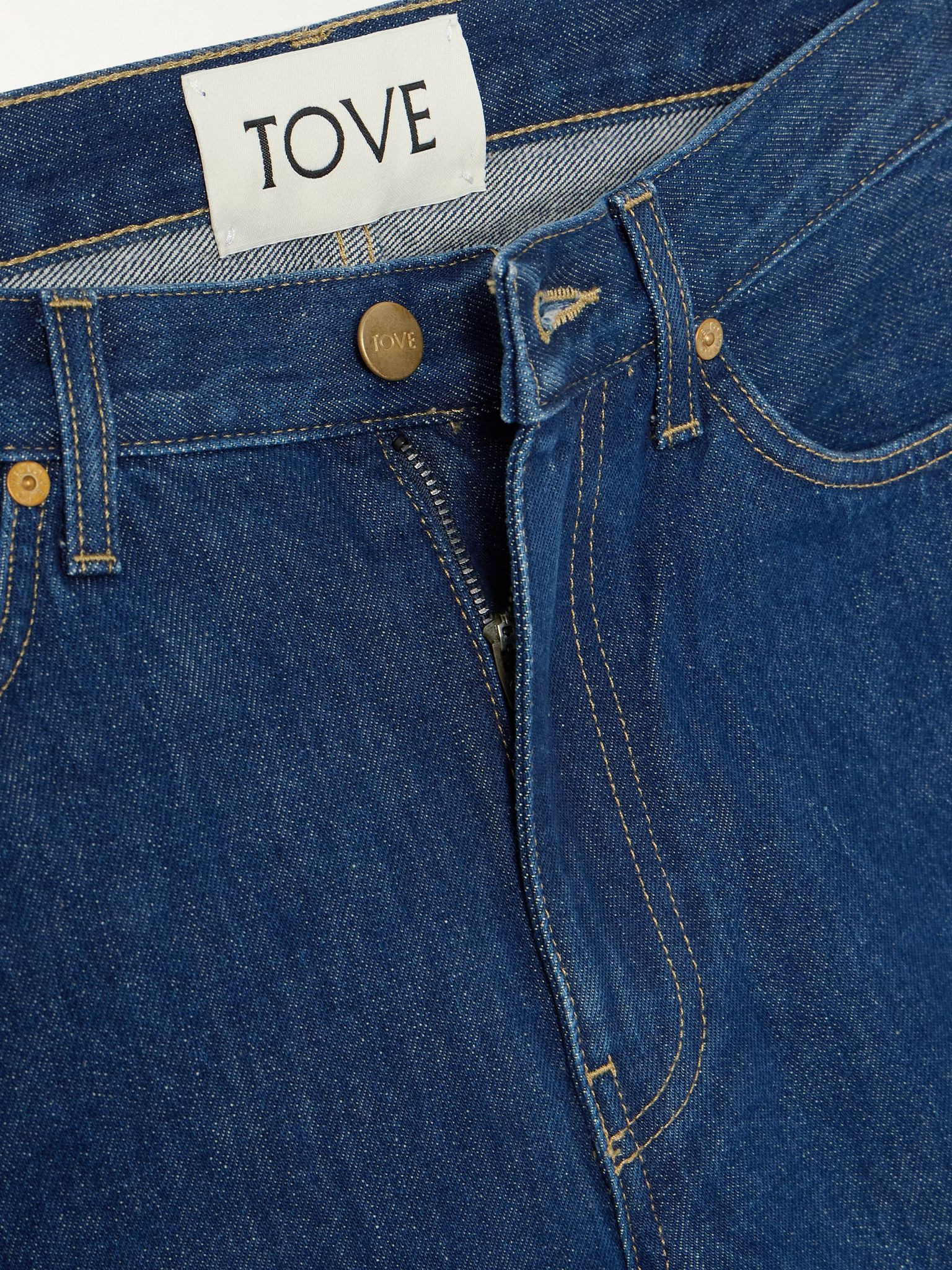 Sade high-rise straight-leg recycled jeans Indigo - 5