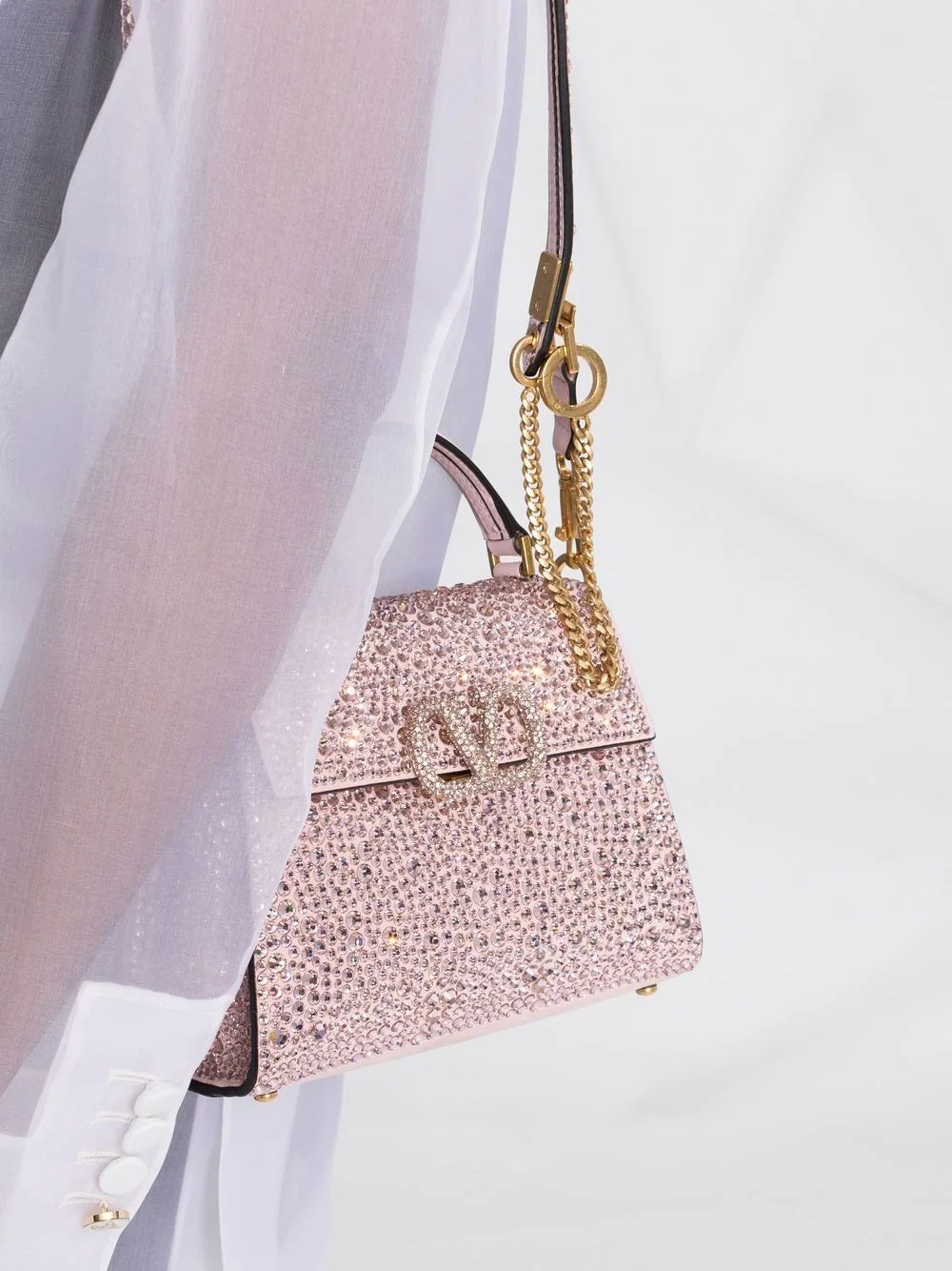 gem-embellished VSLING mini bag - 3