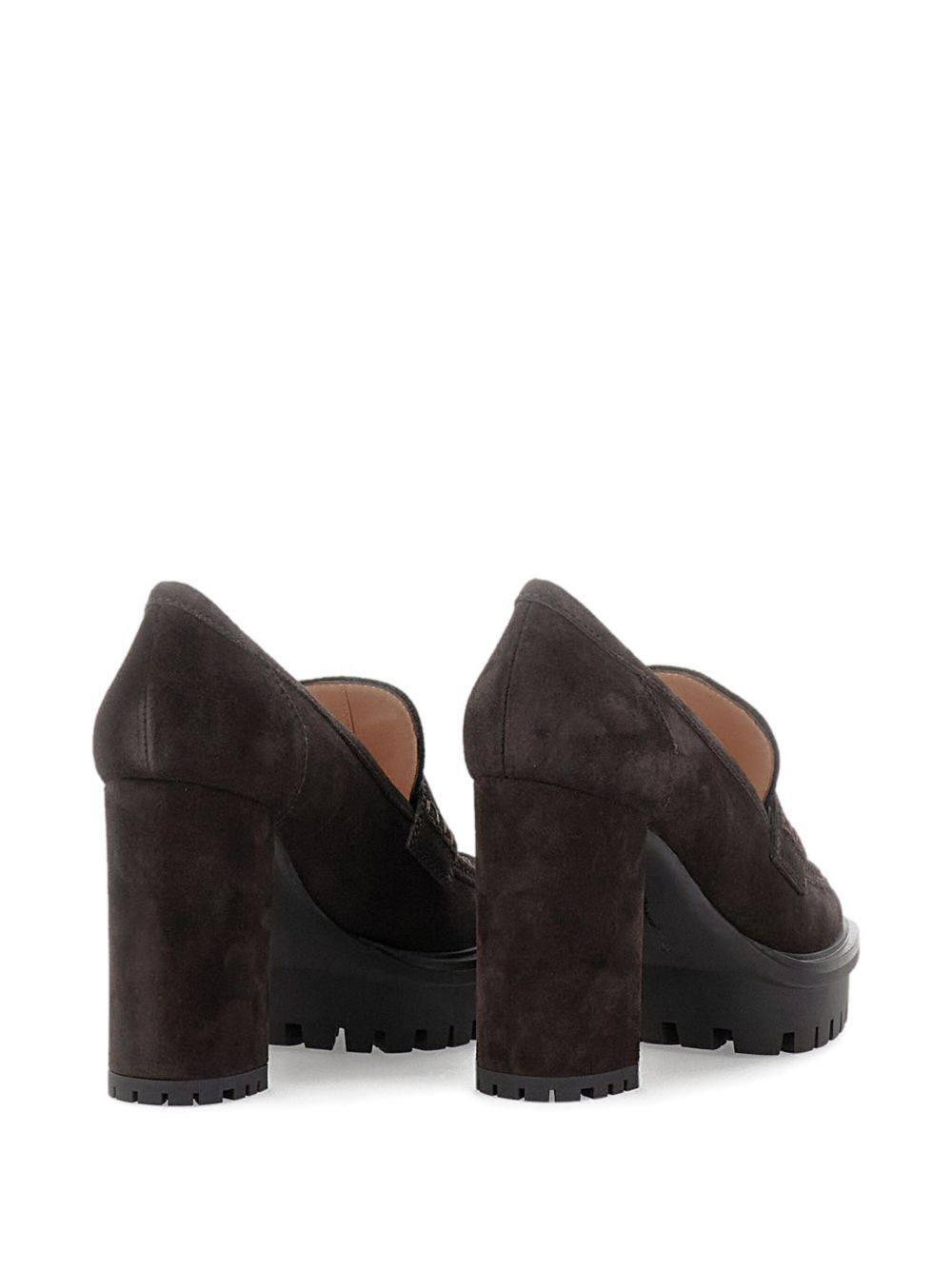 loafer-style platform heeled pumps - 4
