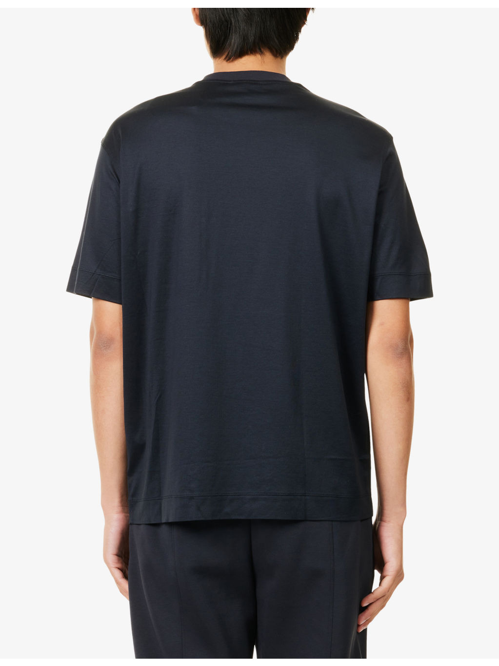 Logo-Plaque Flap-Pocket Jersey T-shirt - 4