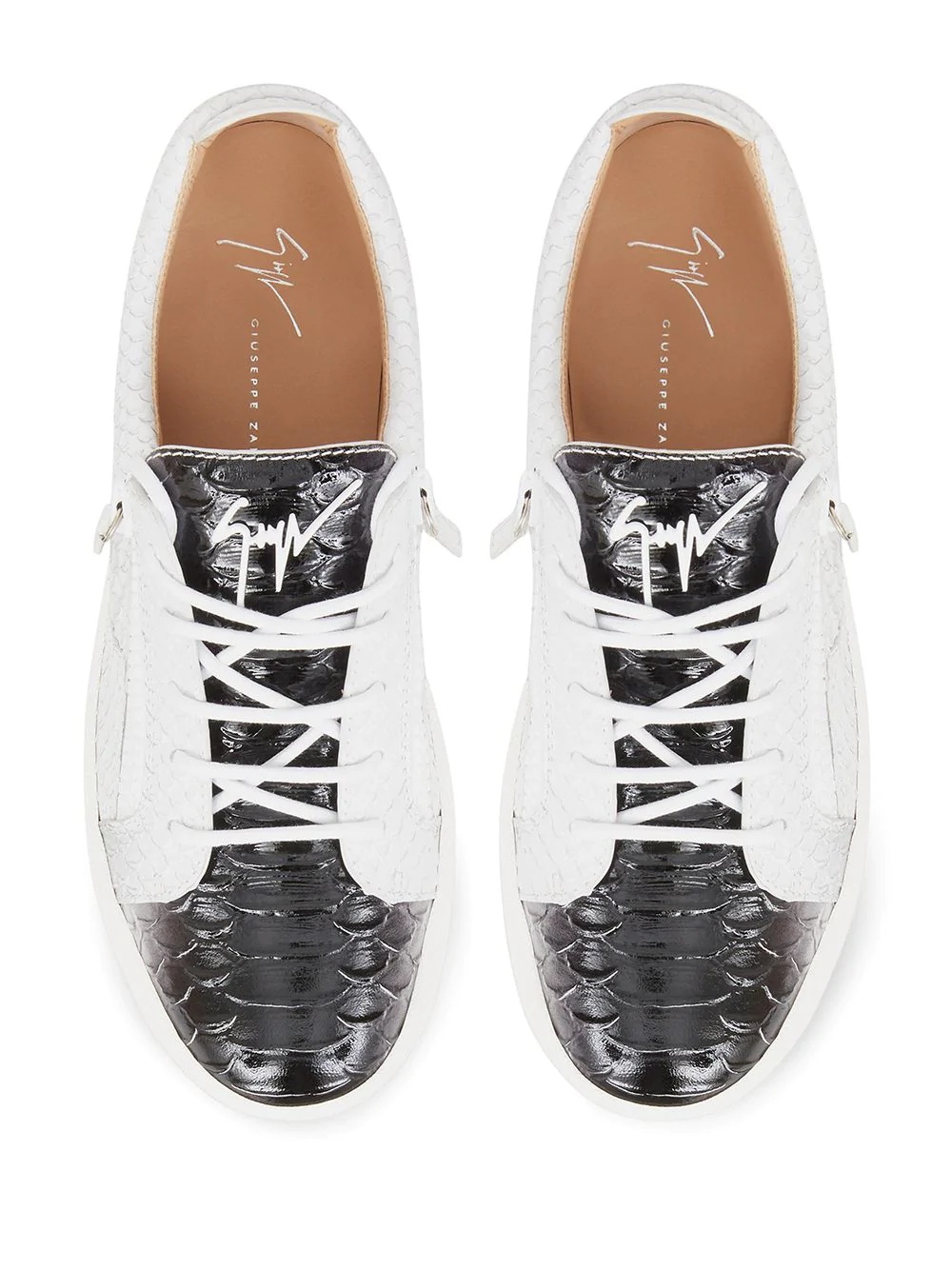 Frankie snakeskin-effect sneakers  - 4