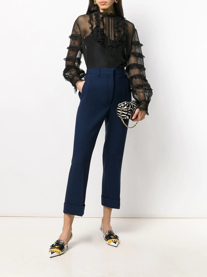 Valentino sheer organza blouse outlook