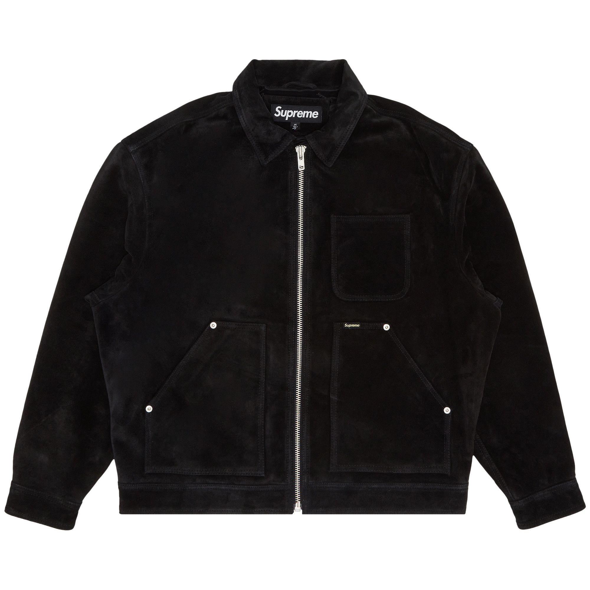 Supreme Suede Work Jacket 'Black' - 1