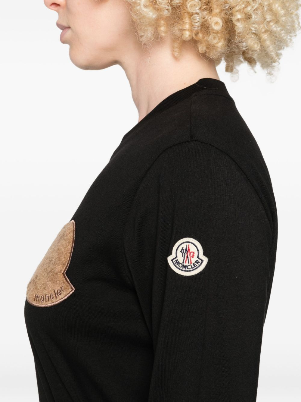 logo-patch long-sleeve top - 5
