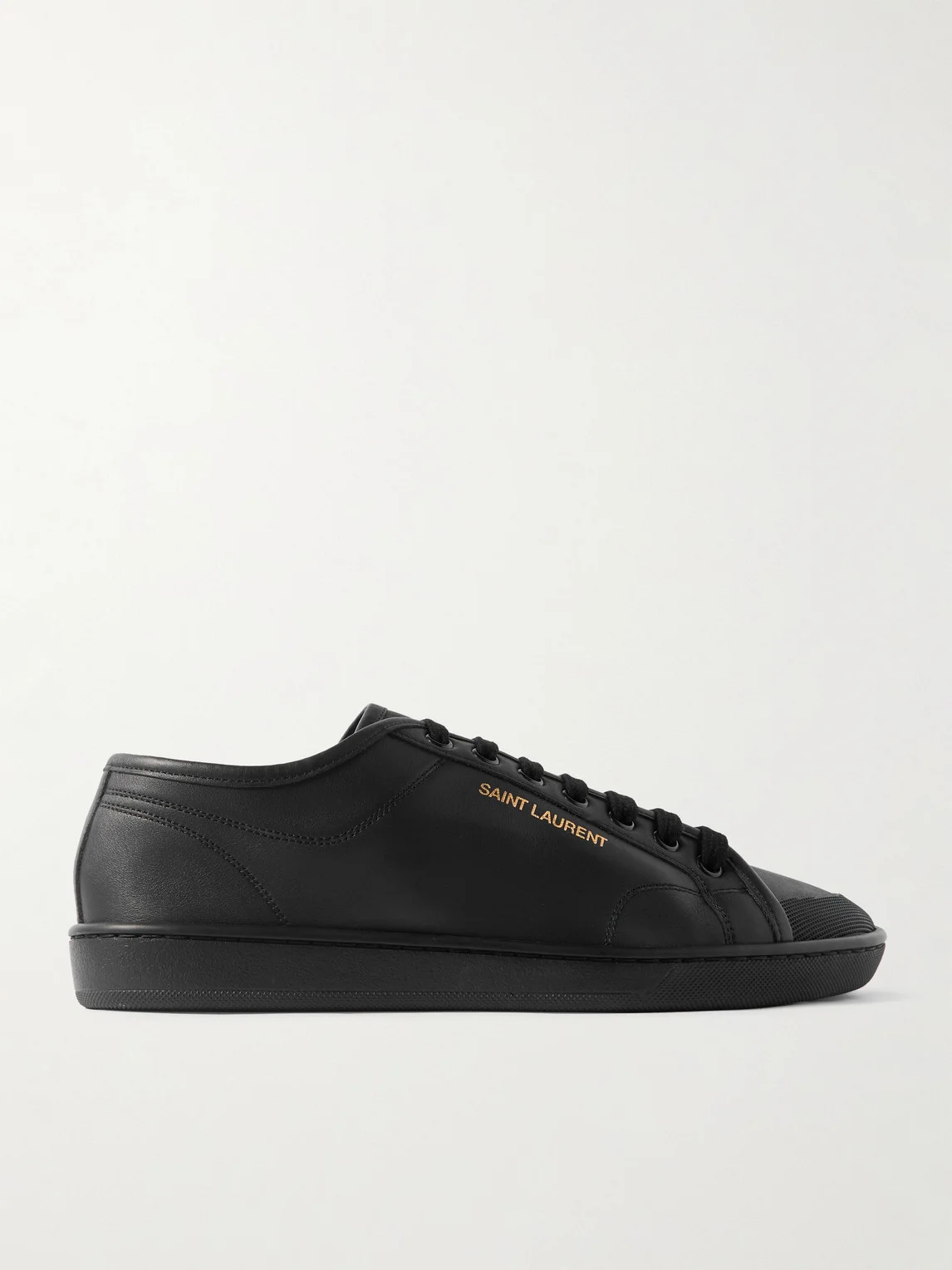 Gym Low Logo-Print Leather Sneakers - 1