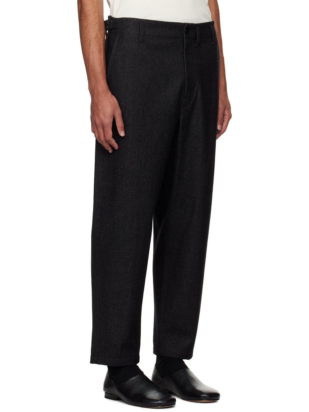 Gray Carrot Trousers - 2